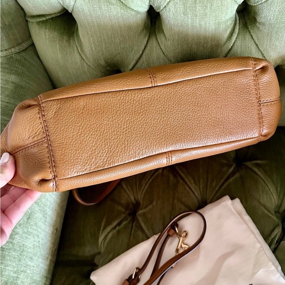 NWOT Tan Leather Coach Purse - Picture 3 of 5